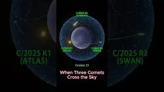 ☄️ A rare comet trio in October 2025!