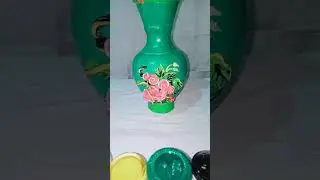 Clay art❤️// Creative flower pot ideas//Clay mural on flower Vase//🏵️💮🌸//KALAKARI