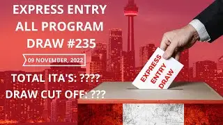 Express Entry Draw 235 | CRS Score Drops for All Program Draw #235