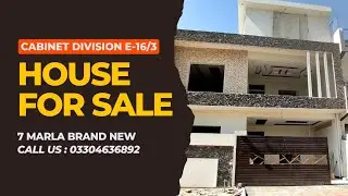 Cabinet division Housing Society E-16 E-17 Brand new 7 marla house 🏠