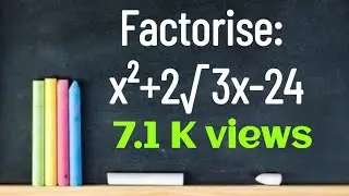 Factorise: x²+2√3x-24