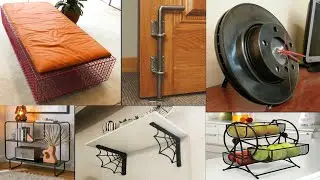 Best welded rebar furniture and metal art ideas for home and garden decor