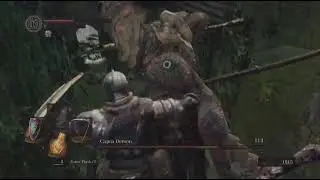 DARK SOULS: REMASTERED Capra Demon Boss Fight First Time