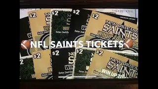 🏈 NFL - NEW ORLEANS SAINTS TICKETS 🏈 THANKS TO COACH HOWARD MATLOCK 🏈