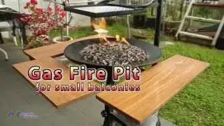 Gas Fire Pit for Small Balconies