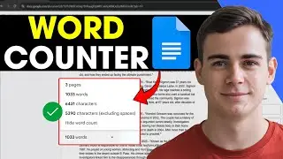 Google Docs - How To Count Words in Your Document (Word Counter Tutorial)