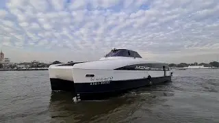 Bangkok Electric Chao Praya River Ferry -  MINE Smart Ferry 🇹🇭 Thailand