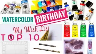 My Watercolor Birthday Wishlist 2023 !