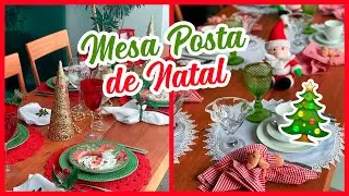 MESA POSTA PARA CEIA DE NATAL | Decoração para Café, Almoço e Jantar