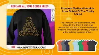 Premium Medieval Heraldic Arms Shield Of The Trinity T-Shirt