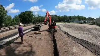 Part 12 -  All Weather Multipurpose Horse Riding Arena - 2nd French Drain Installed