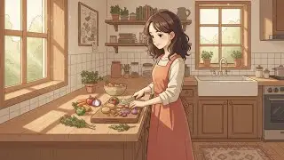 Cozy Winter Ambience ☕ Ghibli-Style Morning for Relaxing, Studying & Sleeping