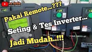 Cara Setting Remote Panel Inverter VFd ATV320  || Variable Speed Drive 2,2 KW
