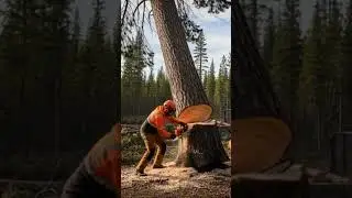 Full tree down cut and falling #tree #wood #treecutting #woodcutting #shorts #viral #trending #short