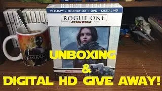 Rogue One Target Exclusive Blu-Ray Unboxing & Digital HD Give Away!