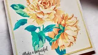 Inkblending Altenew Majestic Roses and Fresh Dye Ink