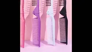 Mini folding comb