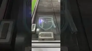 1300 * 2500mm glass laser marking machine, marking Porsche logo | glass laser engraving machinel
