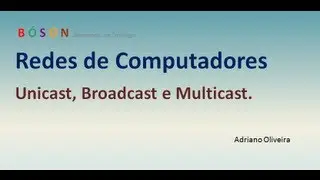 Curso de Redes - Vídeo 06 - Unicast, Broadcast e Multicast