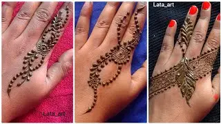 3 Stylish mehndi design easy | Back hand mehndi design | Mehndi designs | Lata mehndi 