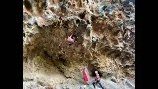 Climbing &ldquo;Four Metres of Madness&rdquo; (28), Mt Coolum