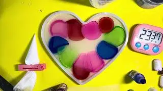 Splash Of Colors In This Heart Resin Mold 😍 Using Alcohol Inks And White Pigment Paste Eye Candy🎨🌈