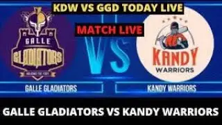 🔴Galle Gladiators vs Kandy Warriors | LPL LIVE  streaming