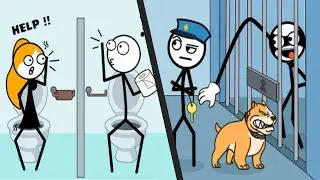 THROW THINGS vs THIEF PUZZLE: TO PASS A LEVEL  - Satisfying Double Gameplay Android ios