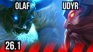 OLAF vs UDYR (TOP) | 7k gold comeback, 50K damage | EUW Master | 26.1