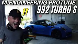 Stage 3 Porsche 992 TTS on 100 Octane Gets an M-Engineering ProTune !!