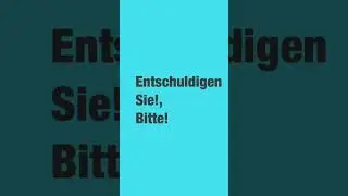 Excuse me, please in German (formal) #shortvideo #short #german