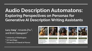 [CHI 2025] Audio Description Automatons - Video Presentation