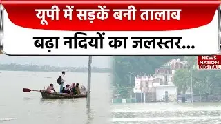 UP Rain: लगातार हो रही बारिश के कारण Prayagraj में गंगा और यमुना नदी का बढ़ा जलस्तर | News Nation