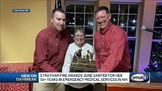 Stratham fire officials award June Sawyer for her 50+ years in emergency medical services in NH
