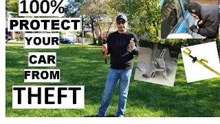 How to protect your car from theft?Brake Pedal Lock & Steering Wheel Lock protect your car for  $40.