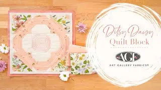 Quick and Easy Ditsy Daisy Quilt Block Tutorial