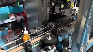 auto plastic bottle dryer and full body sleeve labeler machines Ecuador #sleevelabeling #fyp