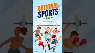National Sports Day | India Sports Day motion graphics