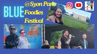 Blue at a foodies festival!