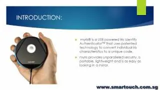 Access Control System Iris Based Identity Authentication myris Overview