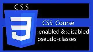 CSS Style form elements ( :enabled and :disabled pseudo classes )