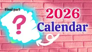 Mini Calendar 2026 Completed 😍 | Easy DIY Paper Craft | Final Part