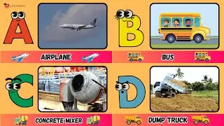 ABC Vehicles Song | Fun A to Z Transportation for Kids! 🚁🚤 | #abcd #kids