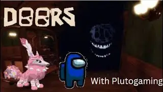 Playing Roblox doors with @Plutogaming