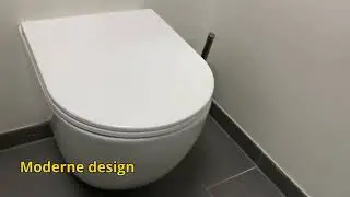 Krypton v&aelig;gh&aelig;ngt toilet uden skyllekant med Aqua flush i hvid, og soft-close s&aelig;de m/Quick-release