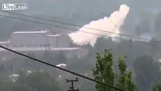 BREAKING: Mortar or Bomb on factory outside Slovian