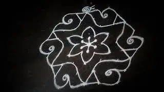❇️ festival rangoli designs 🌸 simple esay rangoli 🌹#rangoli #easyrangoli #simpleran #video viral 