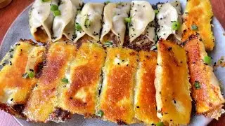 外酥里嫩的牛肉鍋貼，一口一口吃著真香，做法簡單 #美食 #做飯 #中餐 #家常菜 #菜譜
