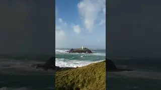 Storm Eleanor swipes Godrevy Lighthouse, Cornwall (3/1/18)  -1 of 3-