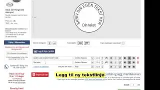 Lage buet tekst nederst p&aring; et rundt stempel